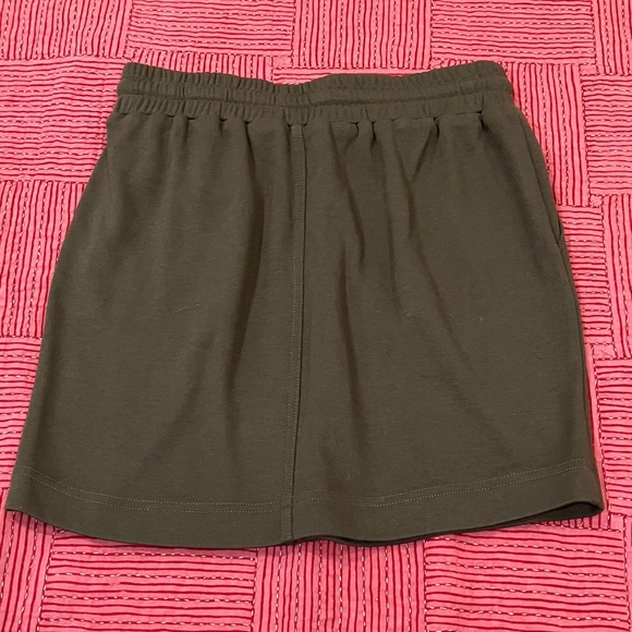ORB Womens small Olive Green Drawstring mini Skirt - Picture 11 of 12